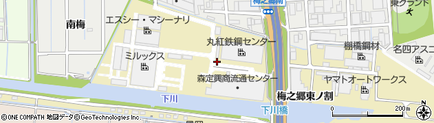 愛知県飛島村（海部郡）飛島新田周辺の地図