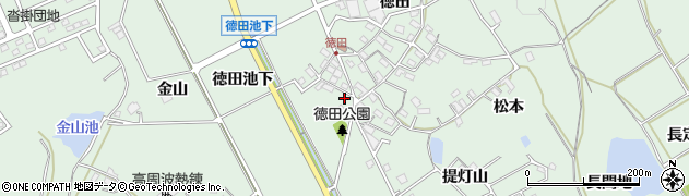 愛知県豊明市沓掛町徳田池下69周辺の地図