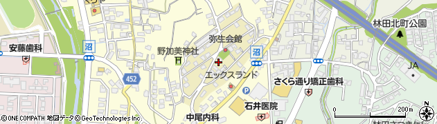 岡山県津山市弥生町周辺の地図