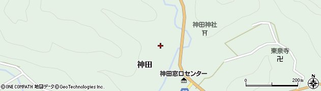 愛知県設楽町（北設楽郡）神田（サルガタ）周辺の地図