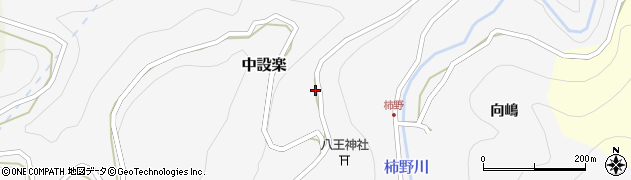 愛知県東栄町（北設楽郡）中設楽（除）周辺の地図