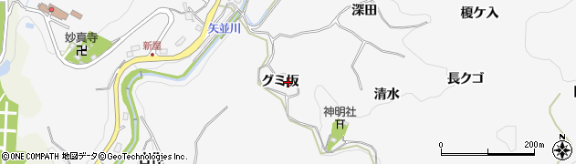 愛知県豊田市穂積町グミ坂周辺の地図