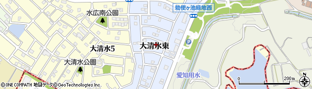 愛知県名古屋市緑区大清水東周辺の地図