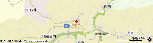 愛知県豊田市坂上町日向周辺の地図