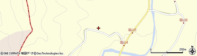 兵庫県宍粟市山崎町塩山503周辺の地図