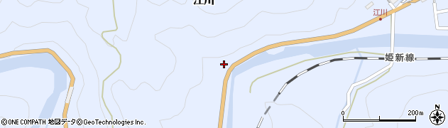 岡山県真庭市江川周辺の地図