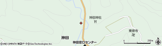 愛知県設楽町（北設楽郡）神田（大申方）周辺の地図