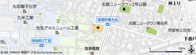 ダイソートヨタ生協志賀店周辺の地図