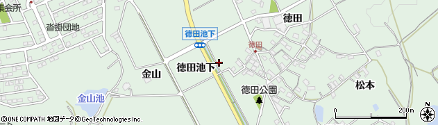 愛知県豊明市沓掛町徳田池下29周辺の地図