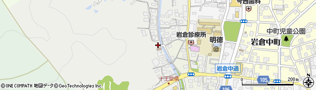 京都府京都市左京区岩倉西河原町周辺の地図