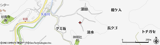愛知県豊田市穂積町（清水）周辺の地図