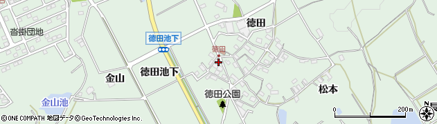 愛知県豊明市沓掛町徳田池下58周辺の地図