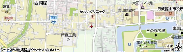 兵庫県丹波篠山市北新町62周辺の地図