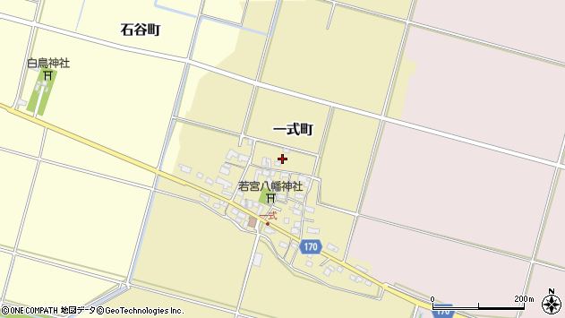 〒527-0226 滋賀県東近江市一式町の地図