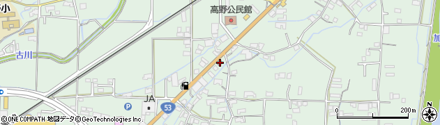 津山高野郵便局周辺の地図
