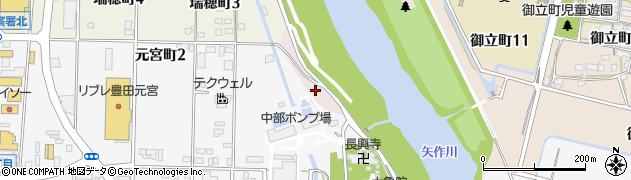 愛知県豊田市砂町周辺の地図