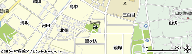 愛知県みよし市明知町釜ヶ杁24周辺の地図