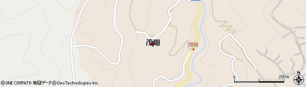 静岡県静岡市清水区茂畑周辺の地図