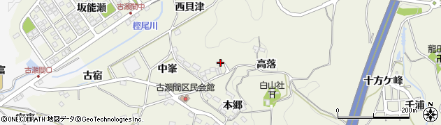 愛知県豊田市古瀬間町高落211周辺の地図
