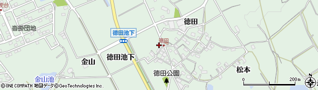 愛知県豊明市沓掛町徳田池下35周辺の地図