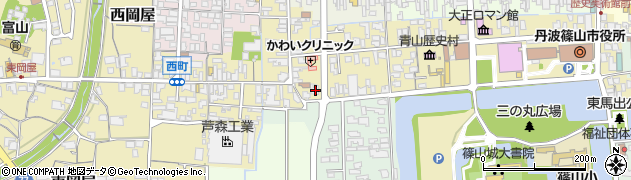 兵庫県丹波篠山市北新町61周辺の地図