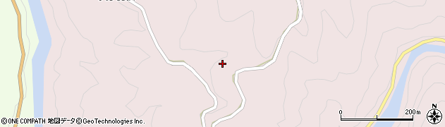 愛知県東栄町（北設楽郡）東薗目（平田）周辺の地図