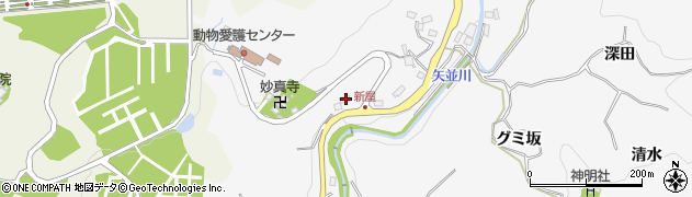 愛知県豊田市穂積町新屋周辺の地図