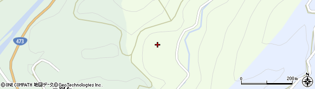 愛知県東栄町（北設楽郡）西薗目（耳岩）周辺の地図