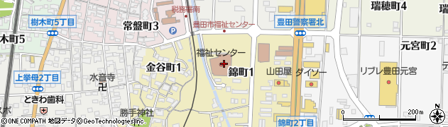豊田市社会福祉協議会　障がい者相談支援周辺の地図