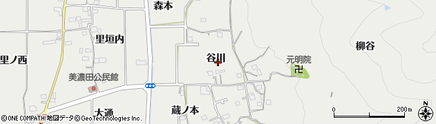 京都府亀岡市旭町谷川周辺の地図