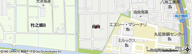 愛知県飛島村（海部郡）梅之郷（南梅）周辺の地図