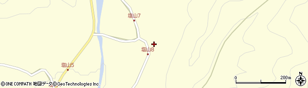 兵庫県宍粟市山崎町塩山904周辺の地図