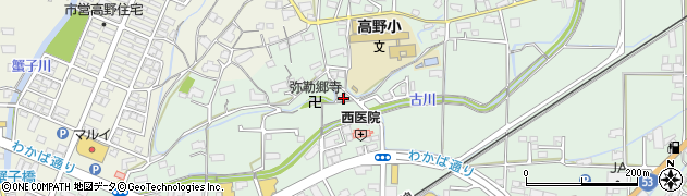 岡山県津山市高野本郷1106周辺の地図