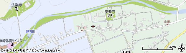 兵庫県神崎郡神河町山田17周辺の地図