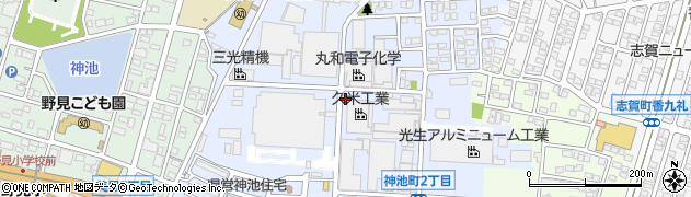 愛知県豊田市神池町周辺の地図