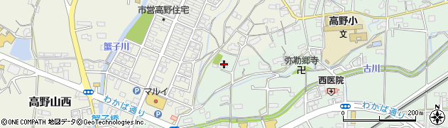 岡山県津山市高野本郷1182周辺の地図