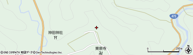 愛知県設楽町（北設楽郡）神田（空）周辺の地図