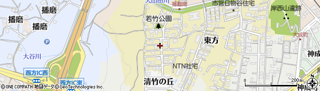 三重県桑名市若竹町周辺の地図