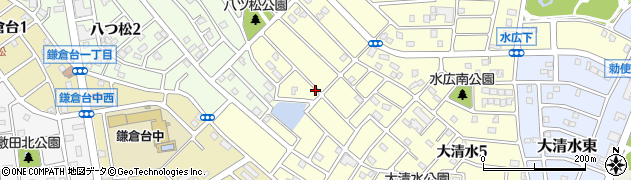 愛知県名古屋市緑区大清水周辺の地図