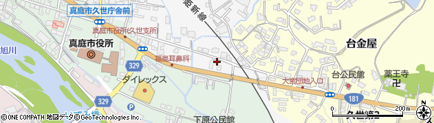 岡山県真庭市多田20周辺の地図