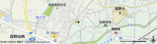 岡山県津山市高野本郷1183周辺の地図