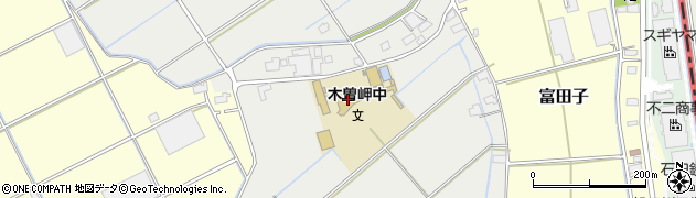 木曽岬町立木曽岬中学校周辺の地図