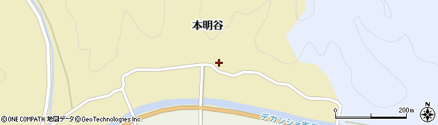 兵庫県丹波篠山市本明谷16周辺の地図