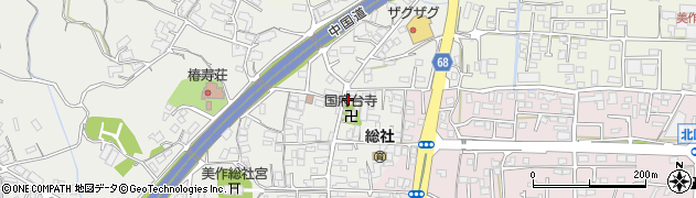 津山総社簡易郵便局周辺の地図