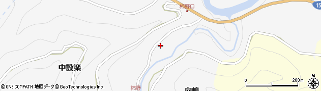 愛知県東栄町（北設楽郡）中設楽（下貝津）周辺の地図