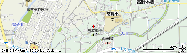岡山県津山市高野本郷1133周辺の地図