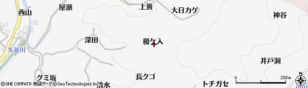 愛知県豊田市穂積町（榎ケ入）周辺の地図