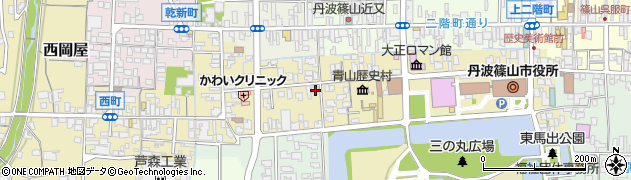 兵庫県丹波篠山市北新町64周辺の地図
