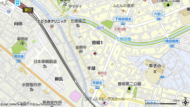 〒458-0035 愛知県名古屋市緑区曽根の地図