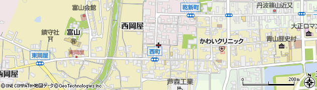 篠山乾新町郵便局周辺の地図